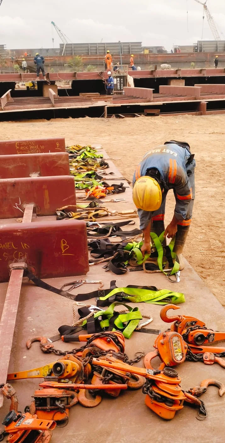 Rigging tools preparation